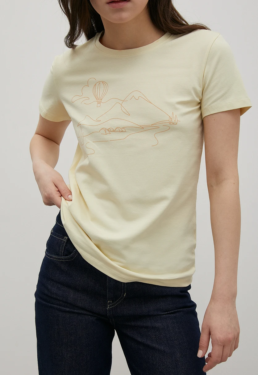 Футболка женская casual стиля, Модель FSC110178-4P, Фото №3