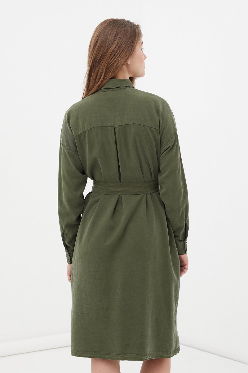 Платье-рубашка женское из вискозы, Модель FSC15025, Фото №4