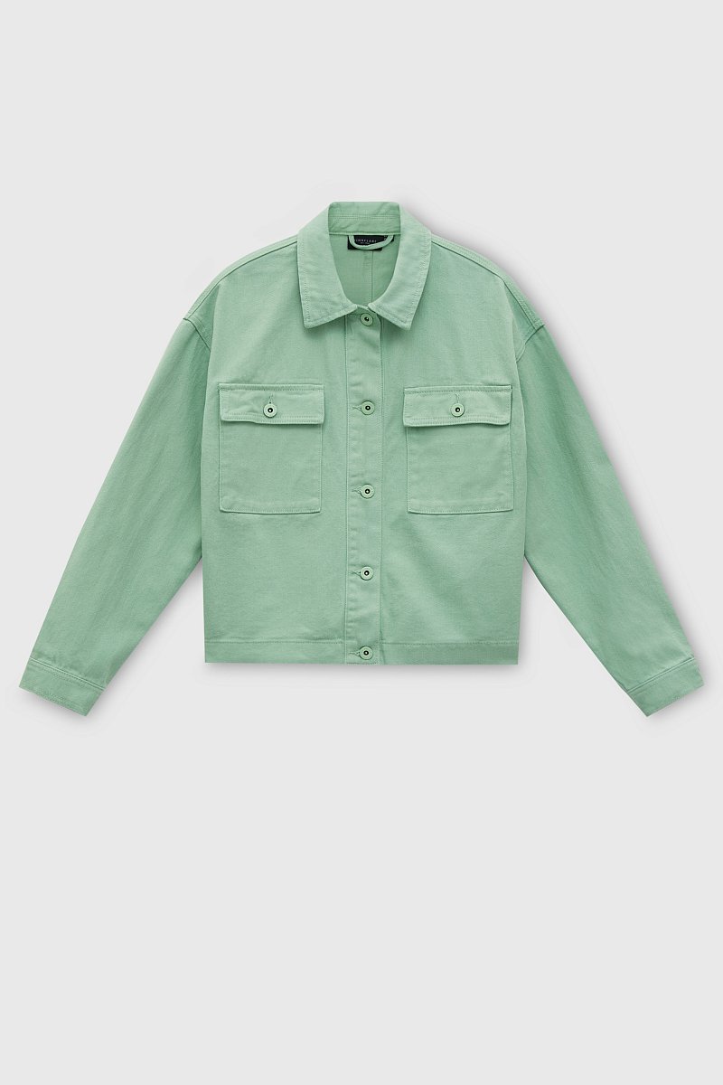 Джинсовая куртка-рубашка, Модель FSC15008, Фото №7