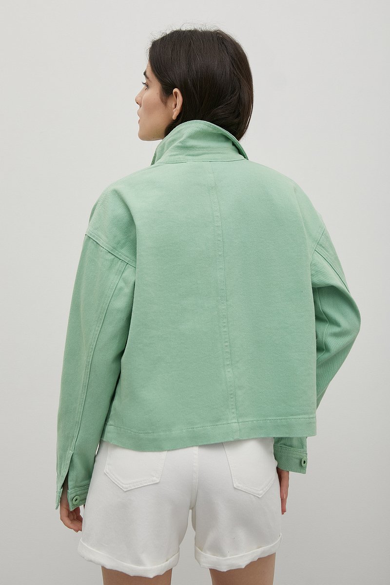 Джинсовая куртка-рубашка, Модель FSC15008, Фото №5
