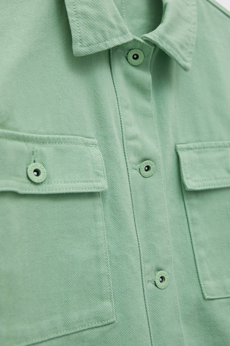 Джинсовая куртка-рубашка, Модель FSC15008, Фото №6