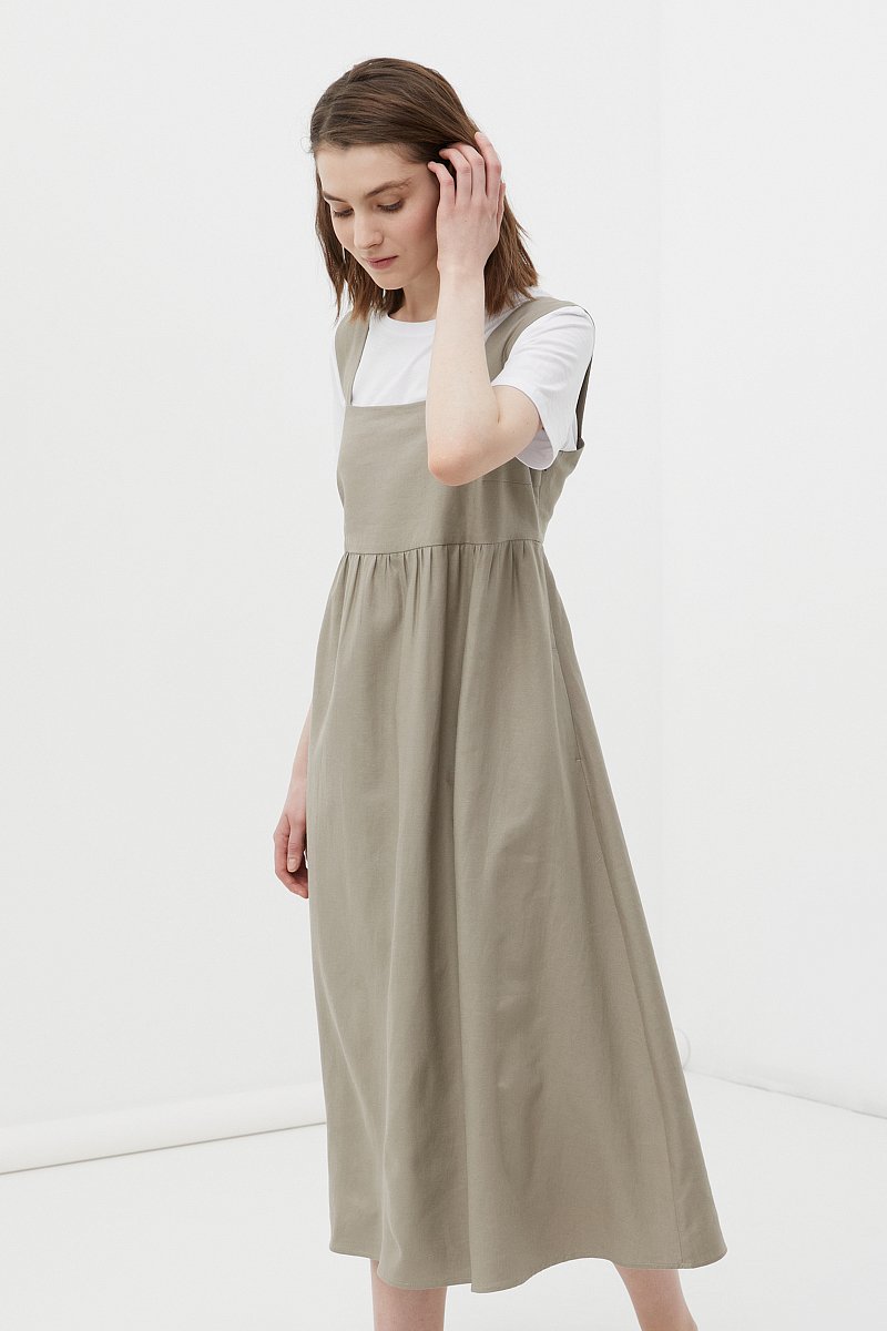 Льняное женское платье, Модель FSC13072R, Фото №4