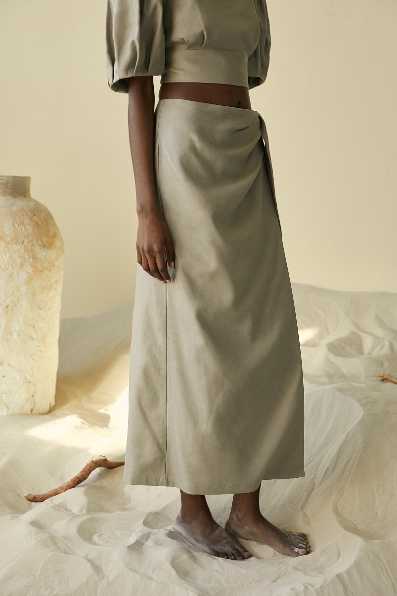 Льняная юбка, Модель FSC51024, Фото №3