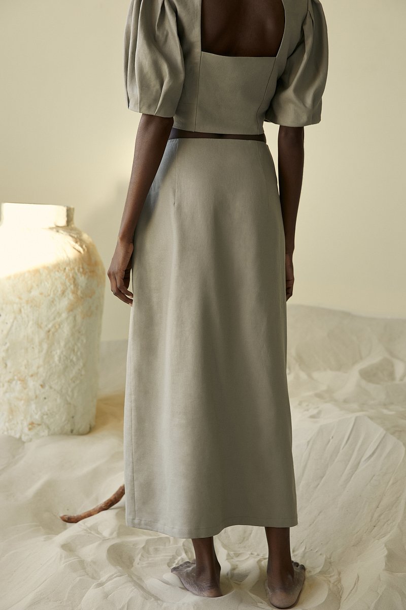 Льняная юбка, Модель FSC51024, Фото №4