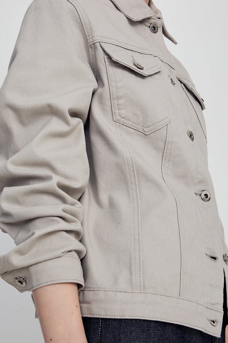 Джинсовая куртка прямого силуэта, Модель FSC15011, Фото №6
