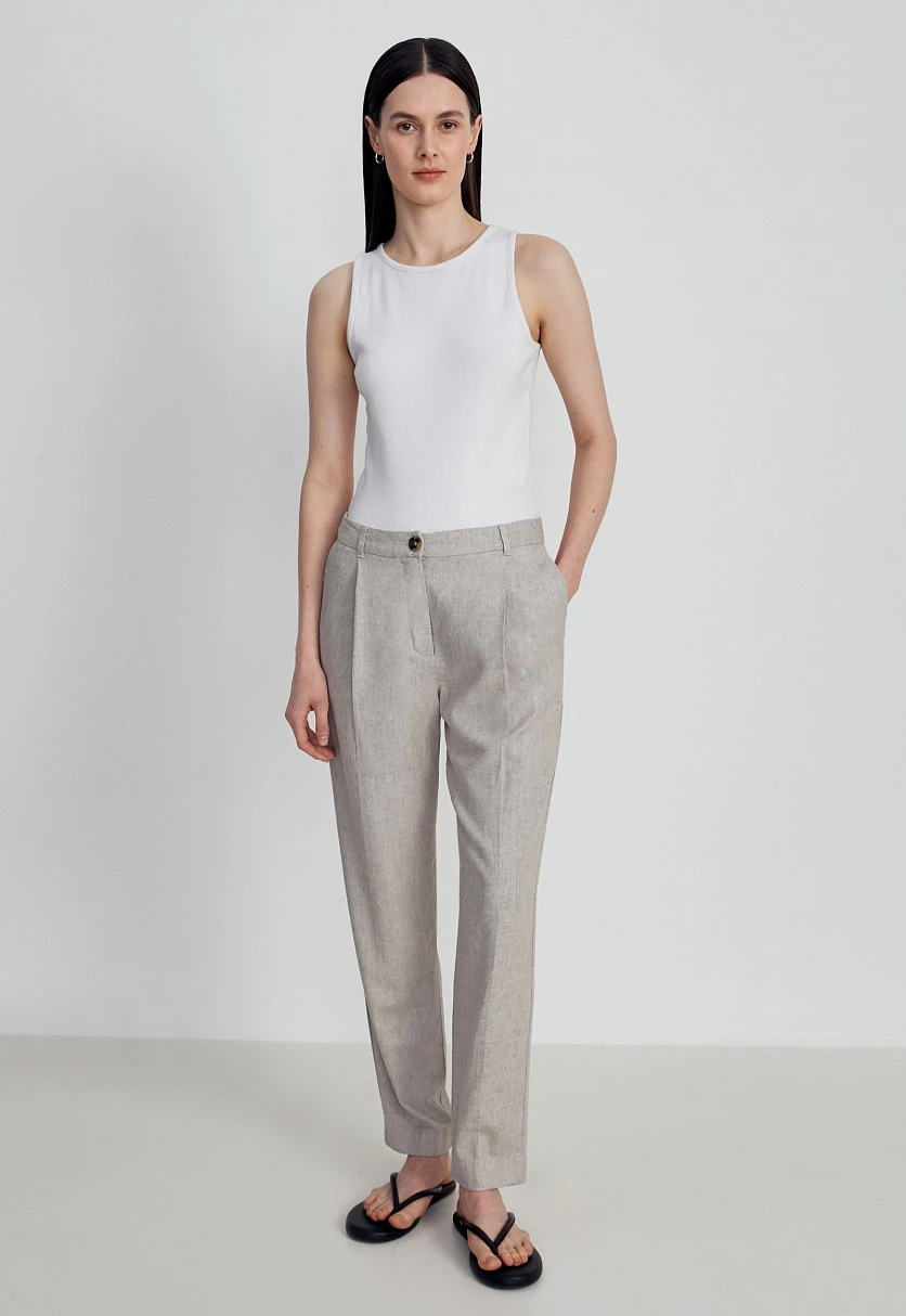 Льняные брюки женские casual стиля, Модель FSC110125, Фото №2