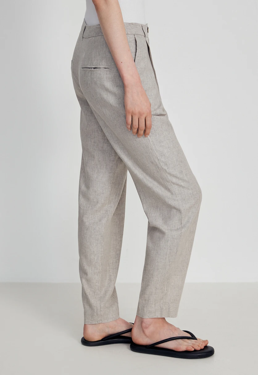 Льняные брюки женские casual стиля, Модель FSC110125, Фото №4