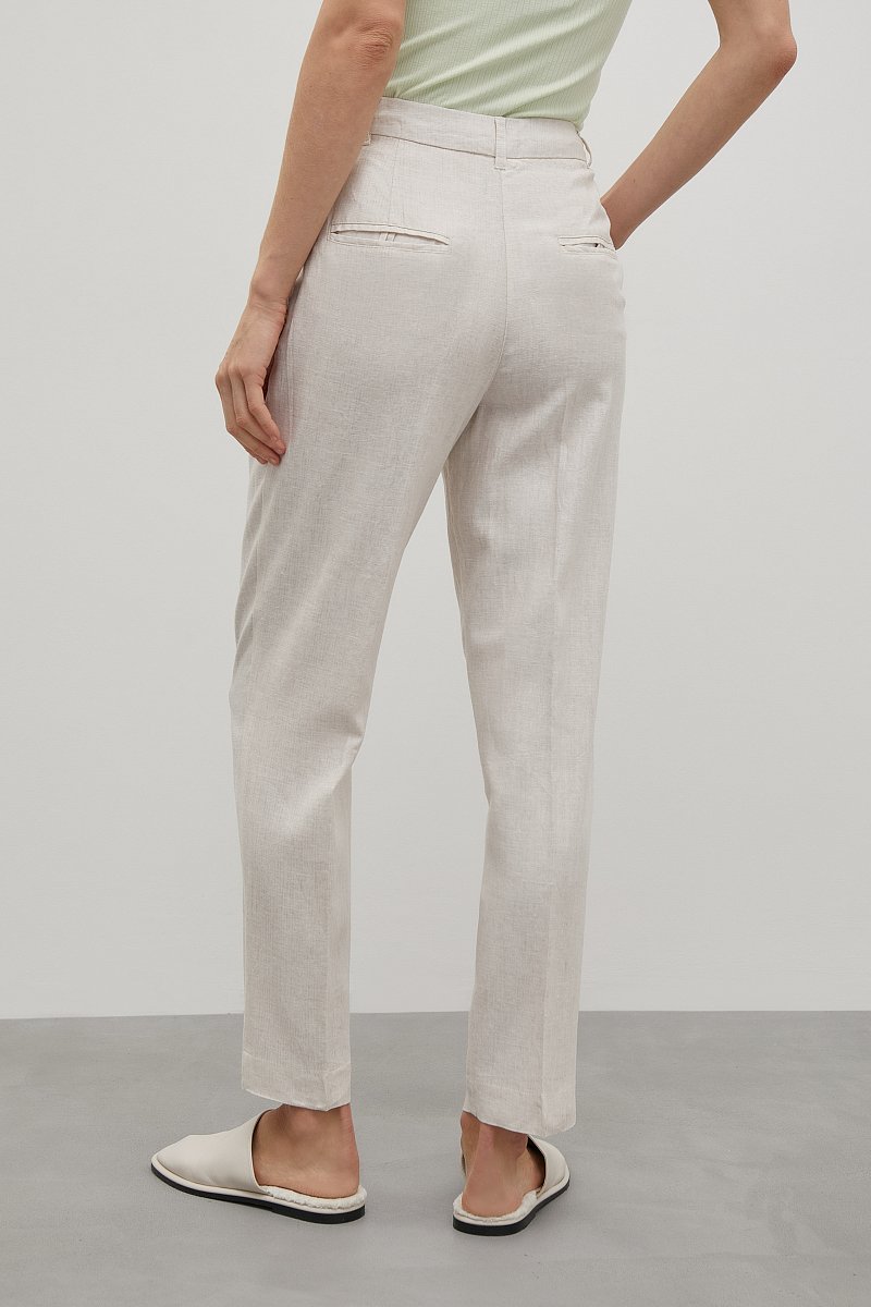 Льняные брюки женские casual стиля, Модель FSC110125, Фото №4