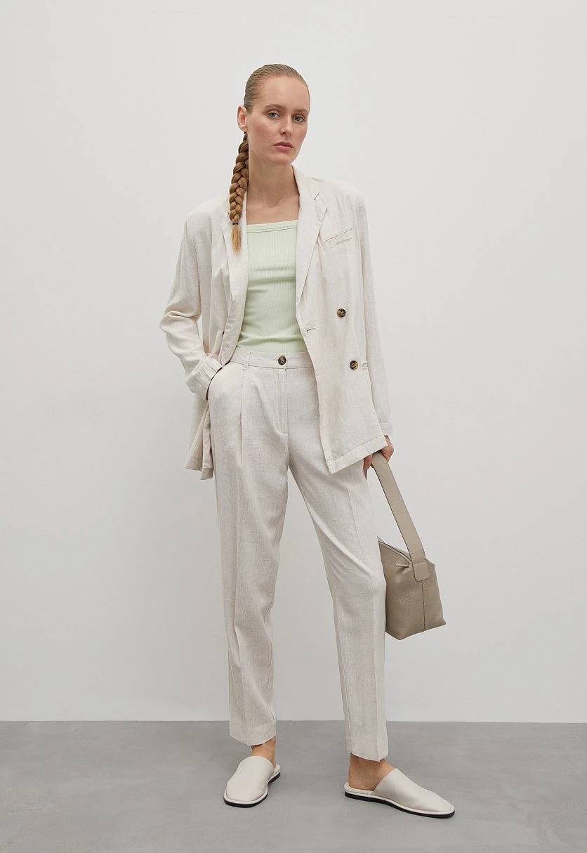 Льняные брюки женские casual стиля, Модель FSC110125, Фото №1