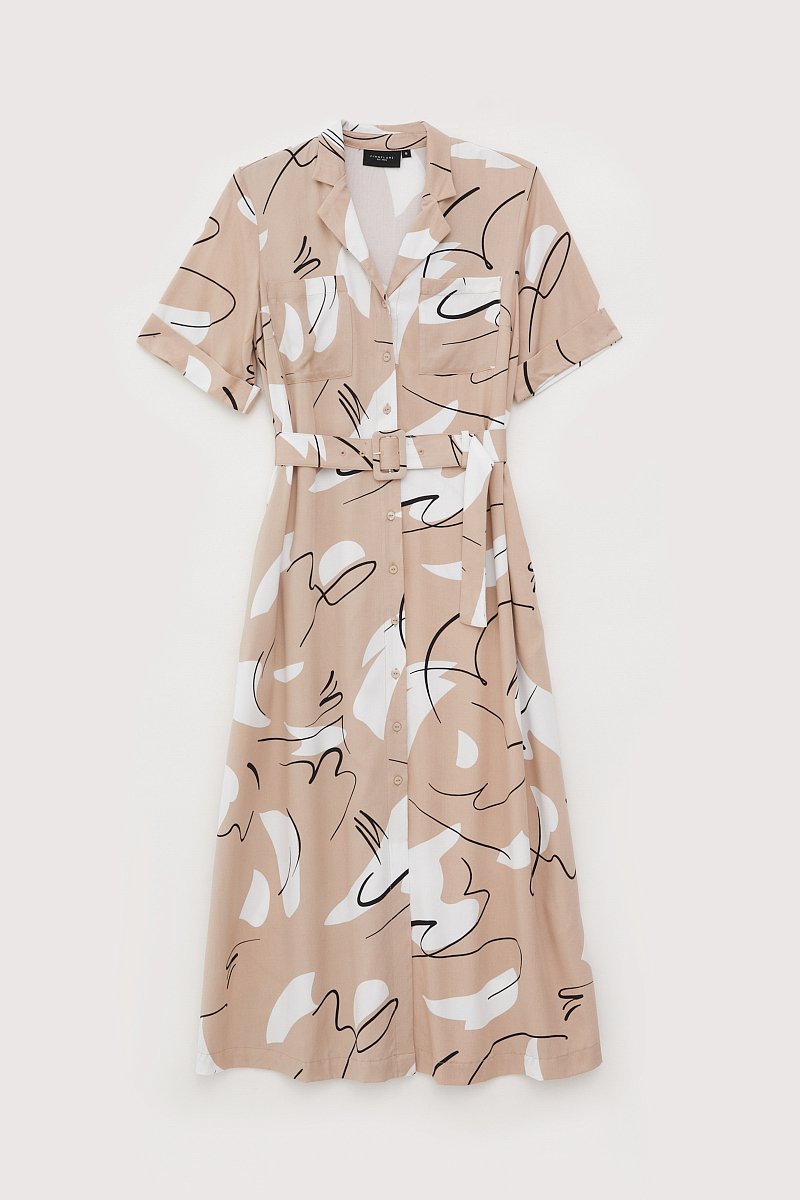 Платье-рубашка женское из вискозы, Модель FSC110105, Фото №7