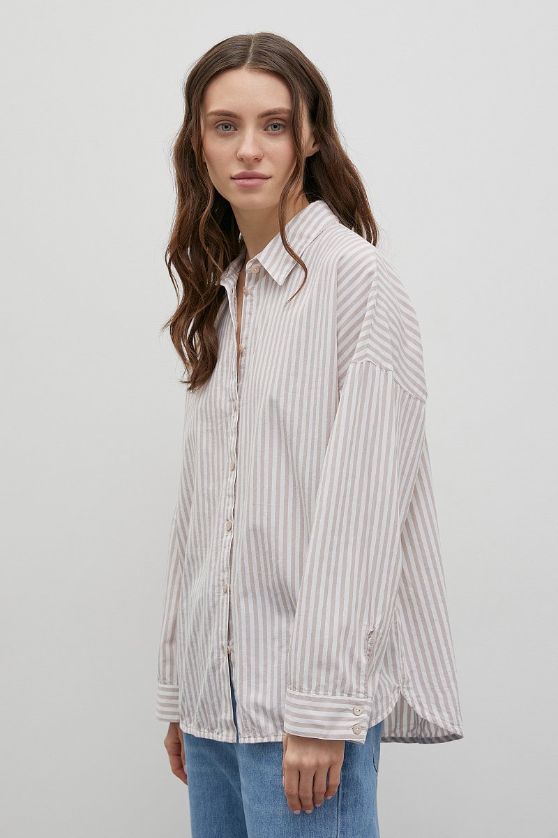 Рубашка женская из хлопка, Модель FSC110211, Фото №4