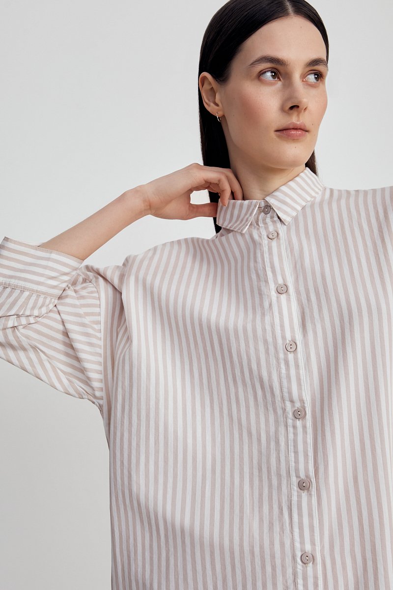 Платье-рубашка женское из хлопка, Модель FSC110212, Фото №6