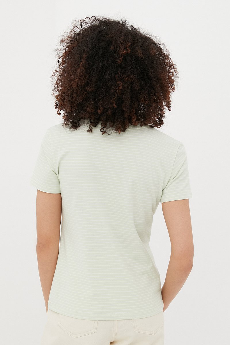 Женская футболка из хлопка, Модель FSC110193, Фото №4
