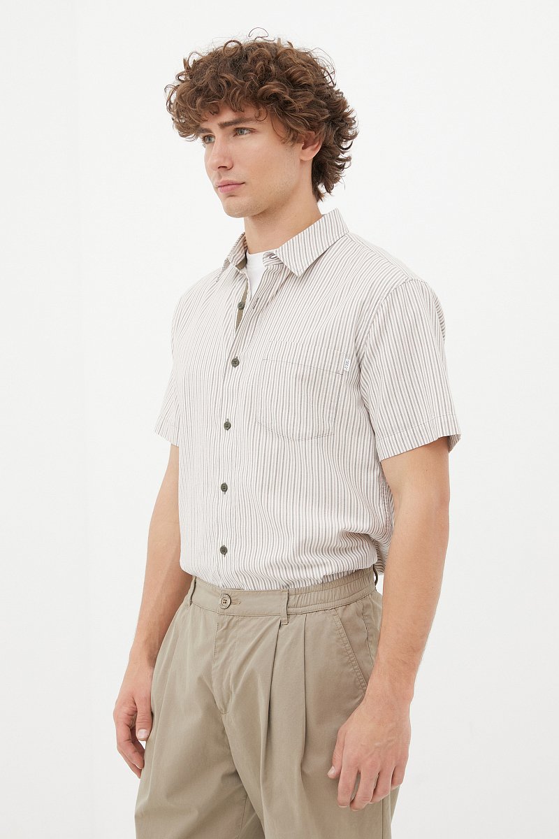 Рубашка в полоску, Модель FSC21024, Фото №3