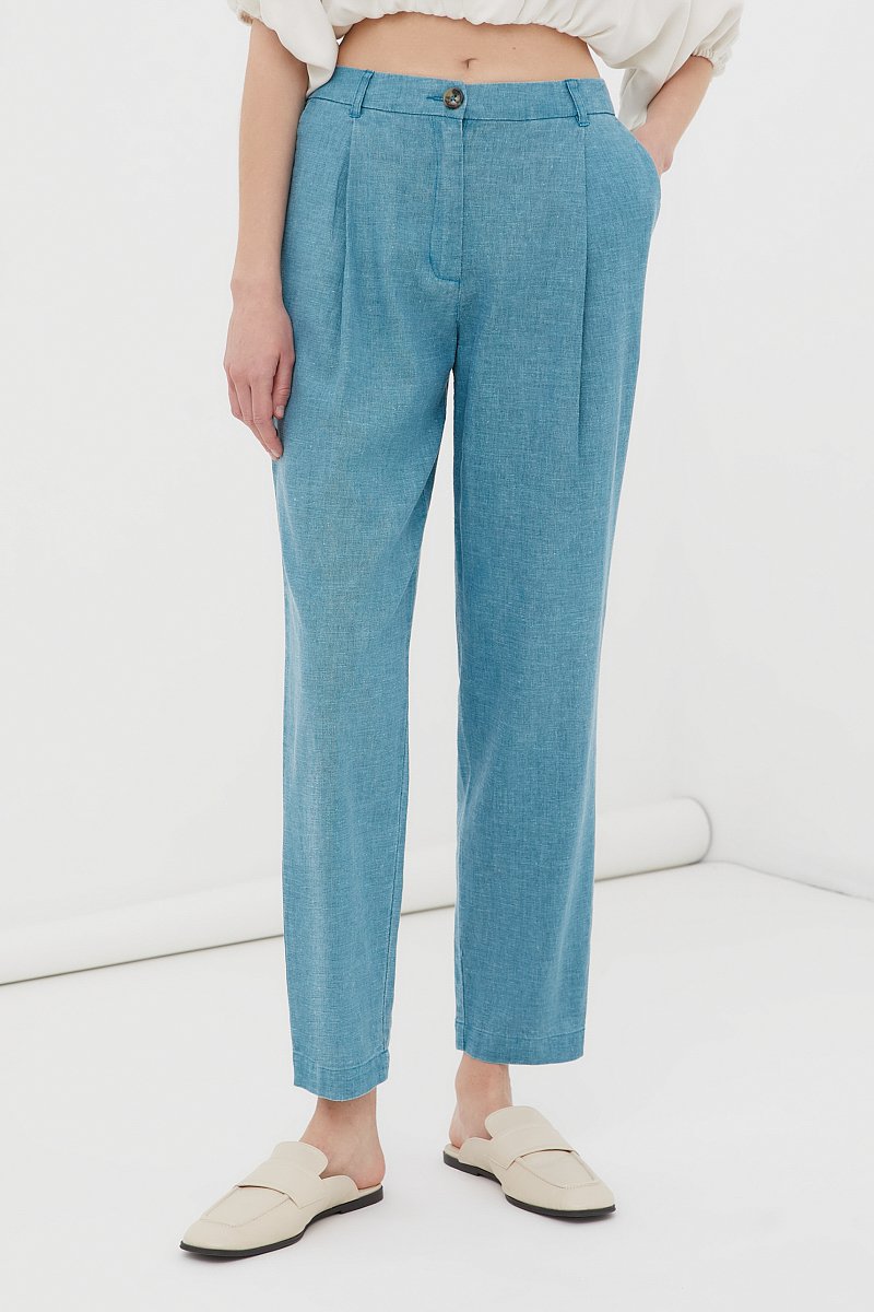 Льняные брюки женские casual стиля, Модель FSC110125, Фото №2