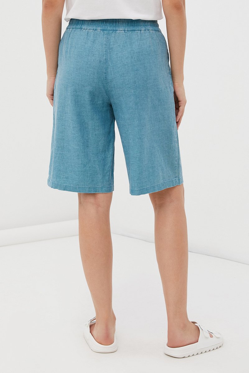Льняные шорты женские стиля casual, Модель FSC110127, Фото №4