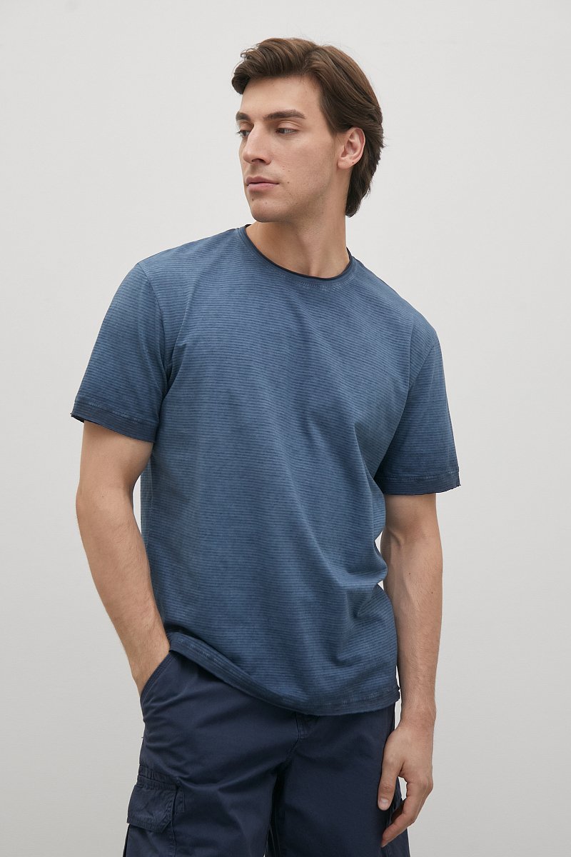 Базовая футболка из хлопка, Модель FSD21058, Фото №1