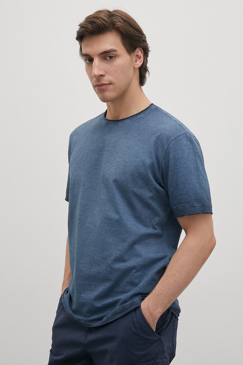Базовая футболка из хлопка, Модель FSD21058, Фото №4