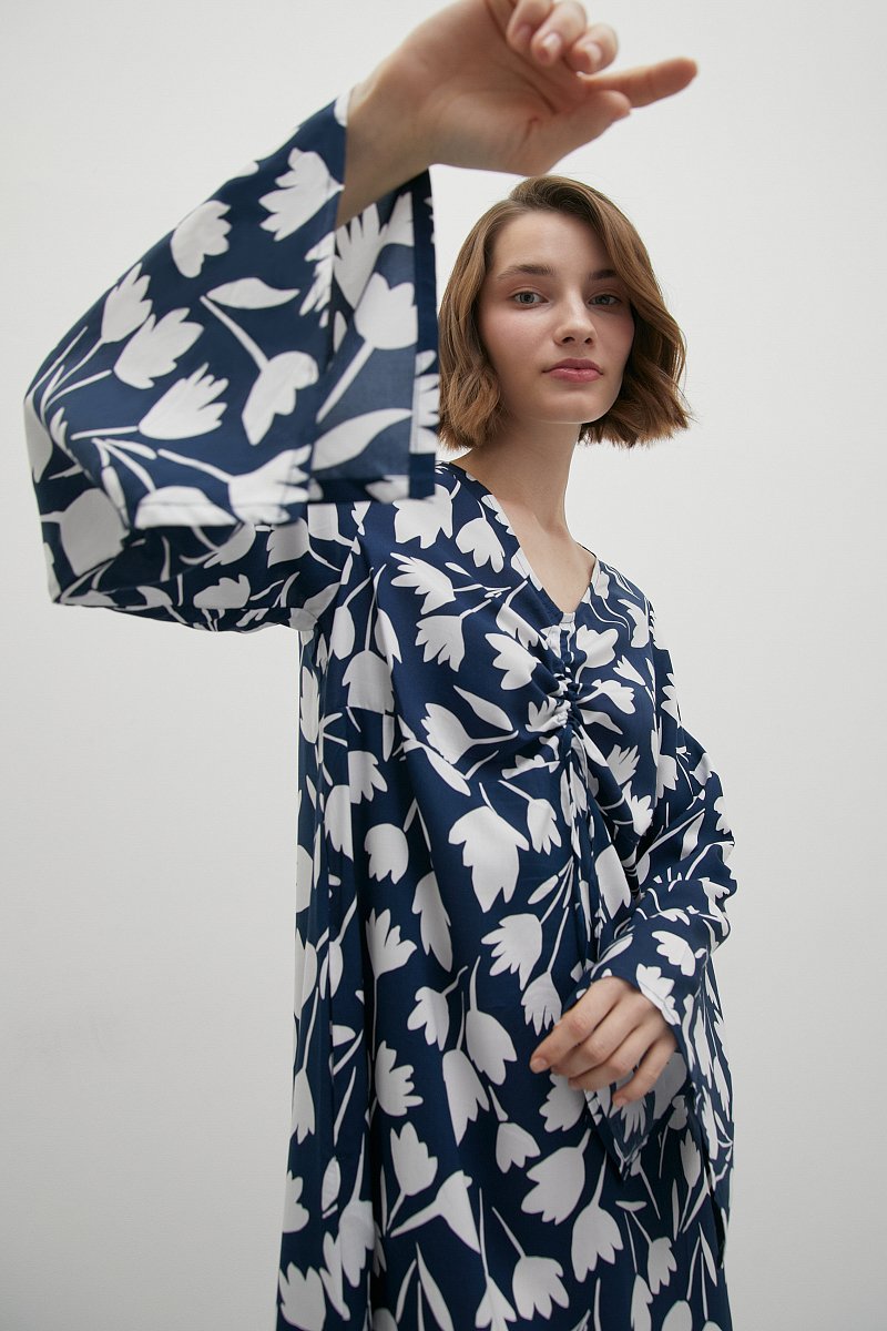 Платье с v-образным вырезом, Модель FSD110177, Фото №2