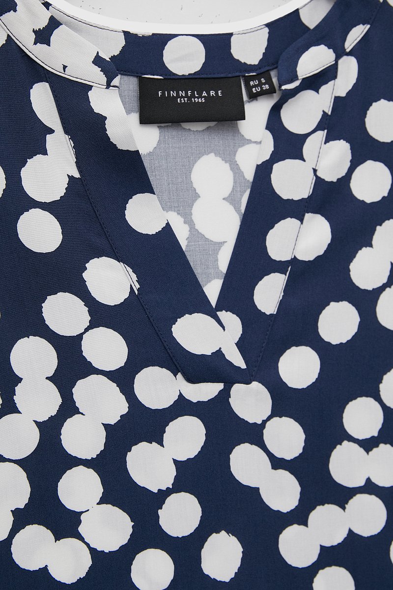 Блузка с V-образным вырезом, Модель FSD110211, Фото №6