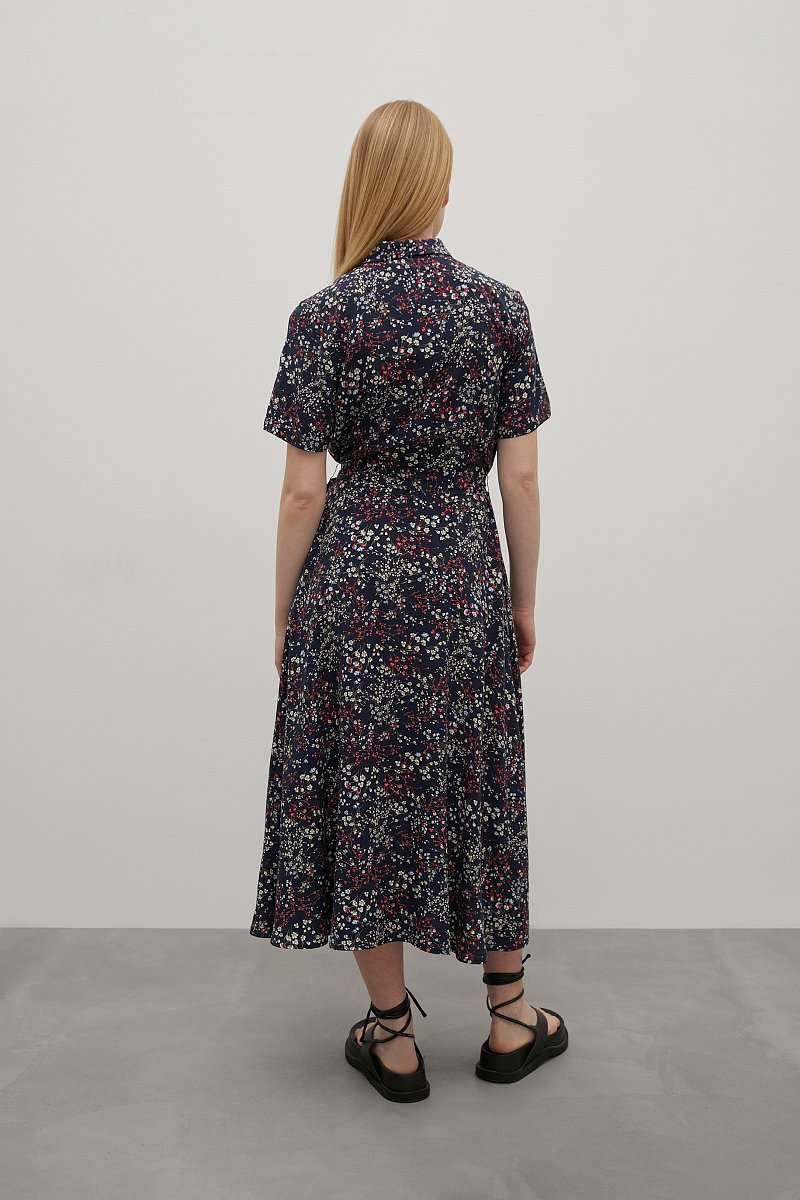 Платье-рубашка с поясом, Модель FSD110212, Фото №4