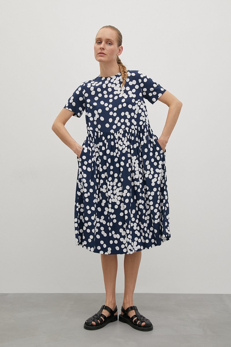 Платье с принтом в длине миди, Модель FSD110215, Фото №2
