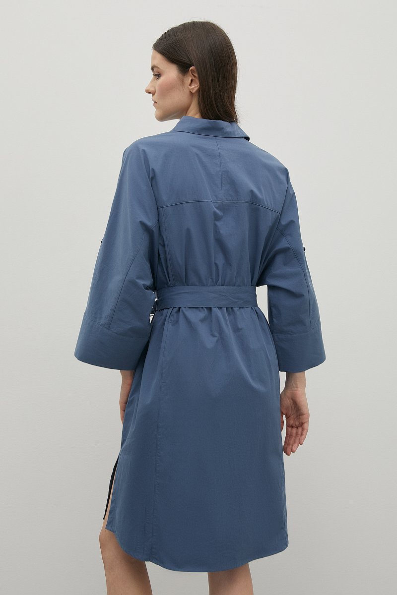 Платье-рубашка из хлопка, Модель FSD11058, Фото №5