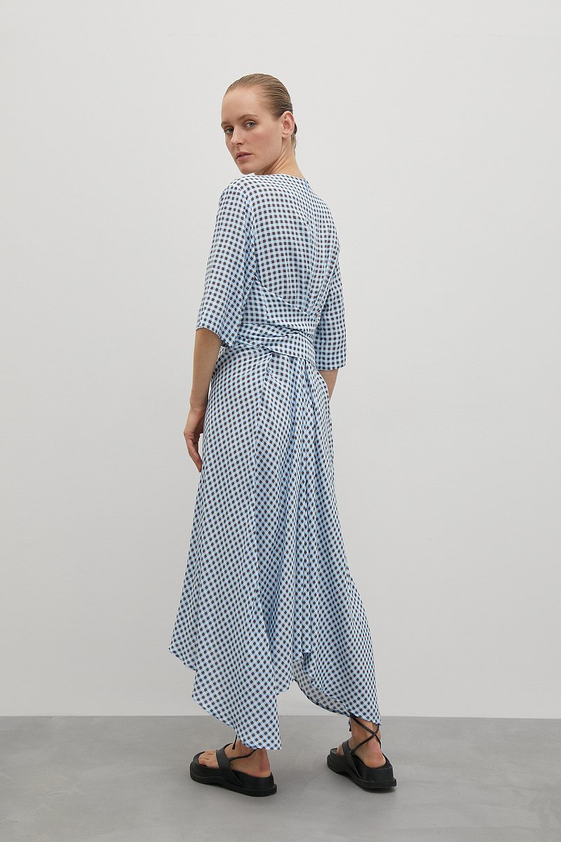 Платье с драпировкой на поясе, Модель FSD110179, Фото №4