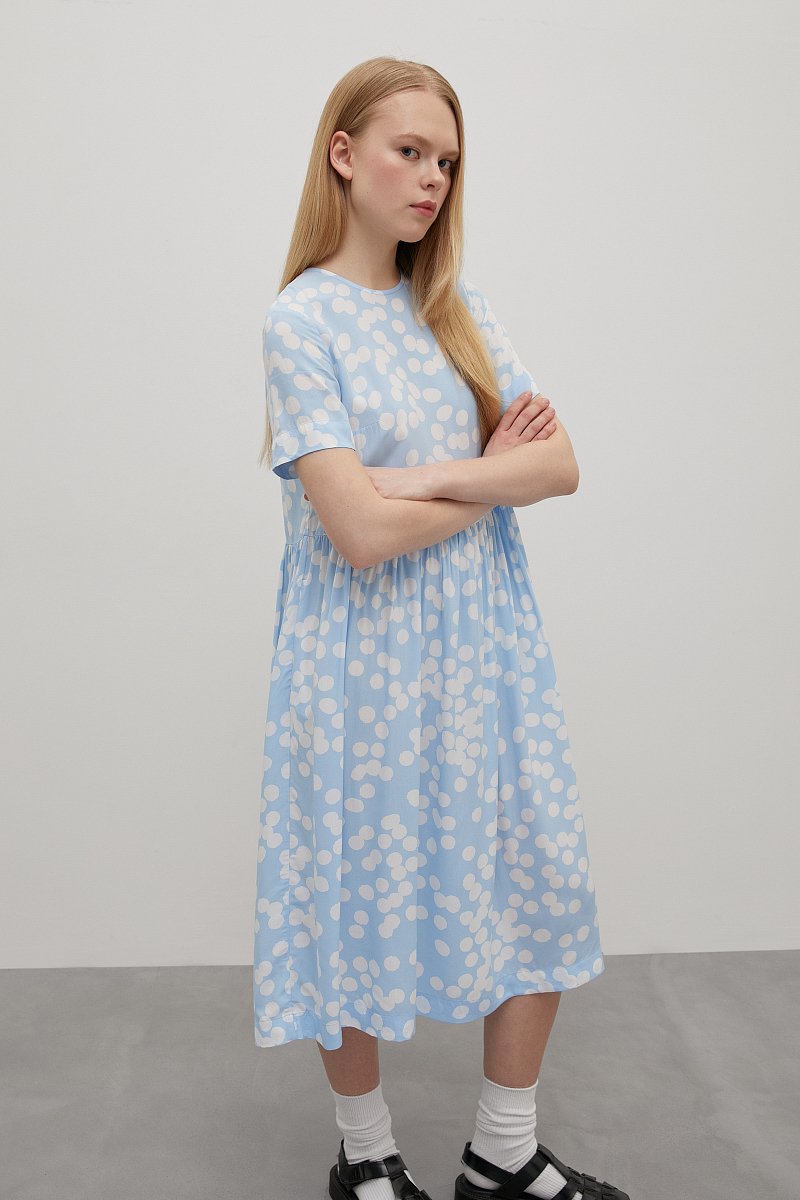 Платье с принтом в длине миди, Модель FSD110215, Фото №4
