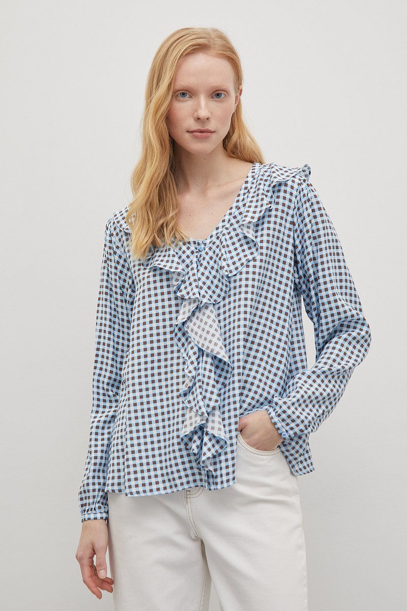 Блузка с воланом, Модель FSD110222, Фото №1