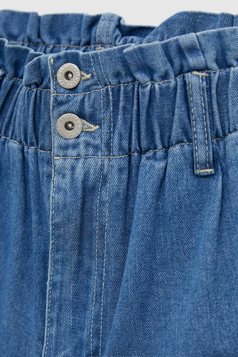 Джинсовые шорты с защипами, Модель FSD15010, Фото №5