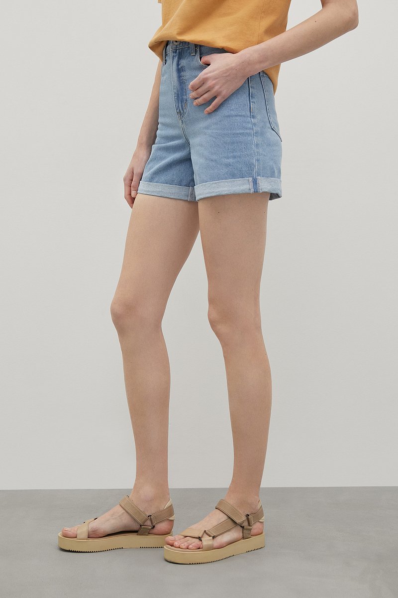 Базовые джинсовые шорты, Модель FSD15011, Фото №3