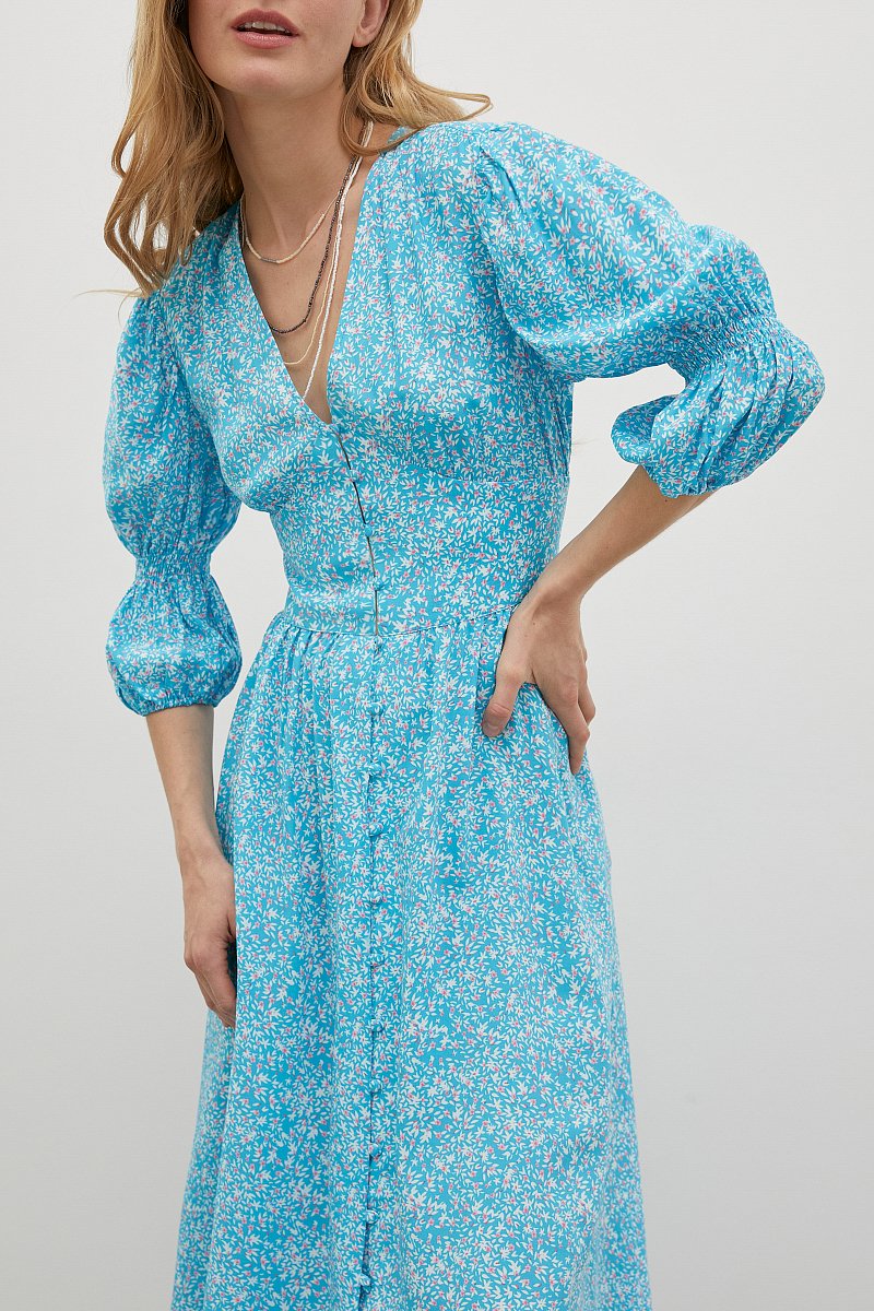 Платье с объемными рукавами, Модель FSD110175, Фото №2
