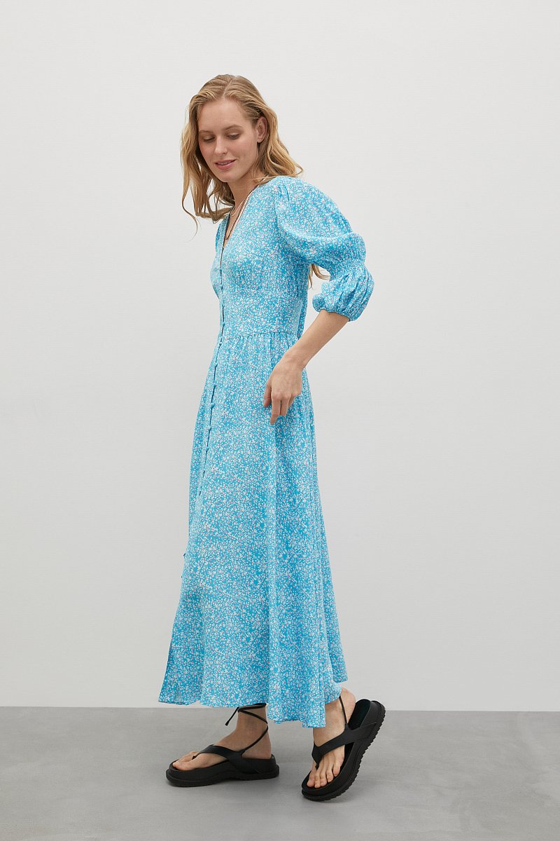Платье с объемными рукавами, Модель FSD110175, Фото №3