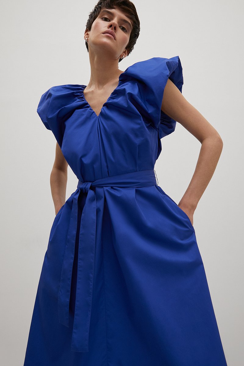 Платье с объемными рукавами, Модель FSD110148, Фото №3