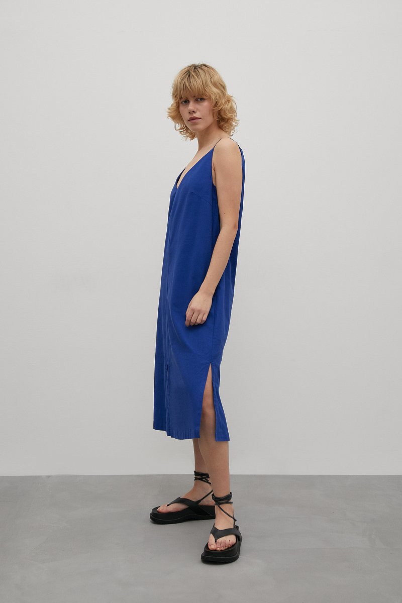 Льняное платье-комбинация, Модель FSD110209, Фото №4