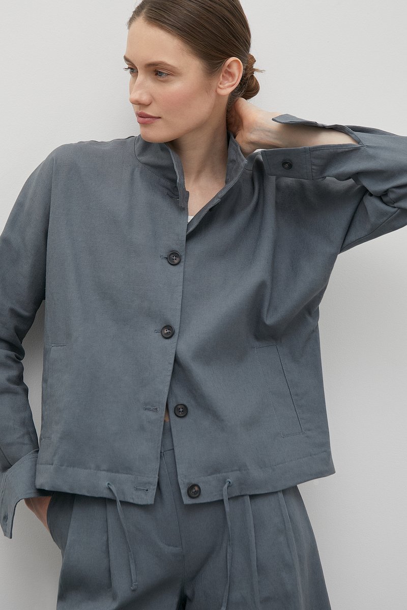 Льняная куртка, Модель FSD110198, Фото №3