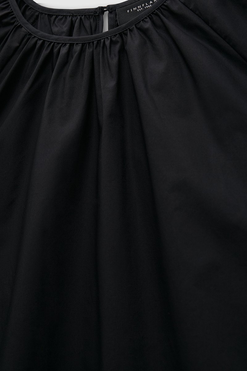 Блузка с объемными рукавами из хлопка, Модель FSD110147, Фото №6