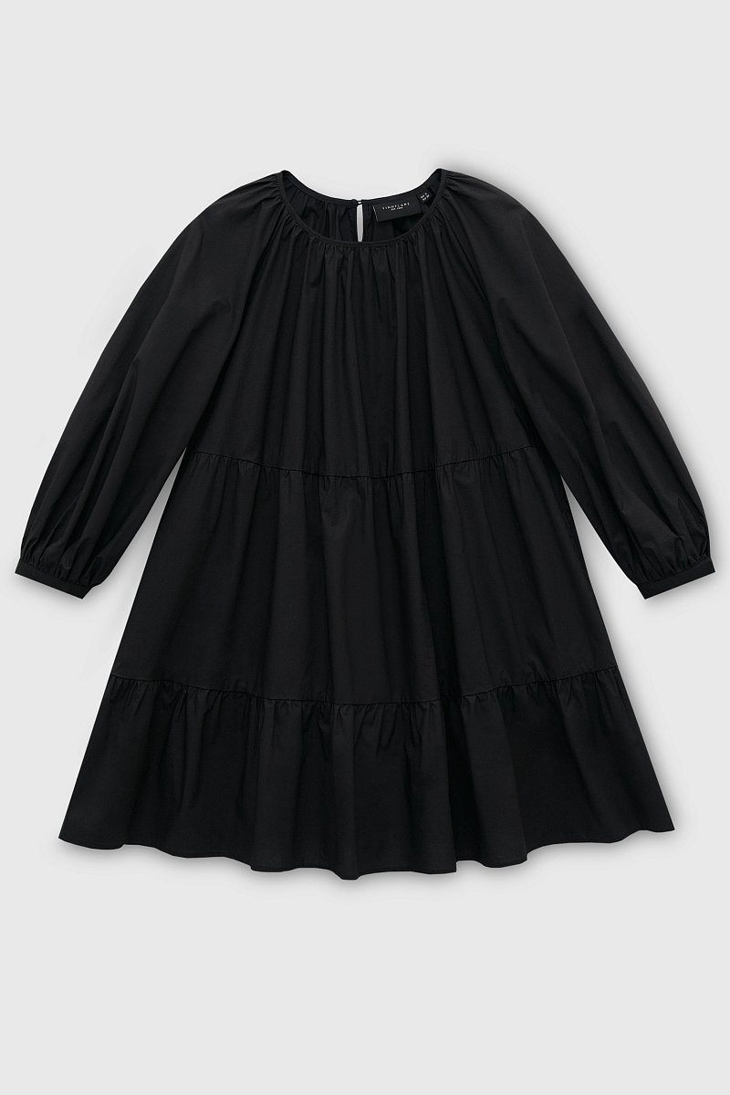 Платье с рукавами-буфами из хлопка, Модель FSD11085, Фото №8