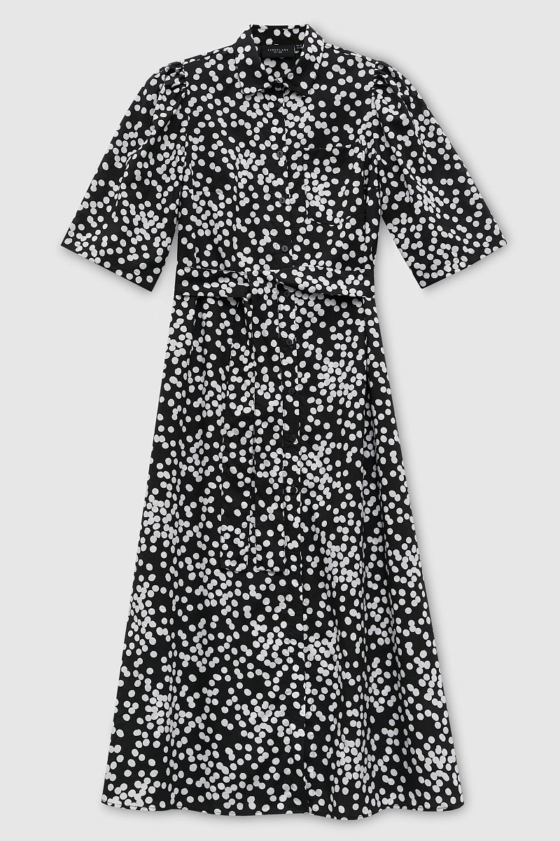 Платье-рубашка с поясом, Модель FSD110166, Фото №6