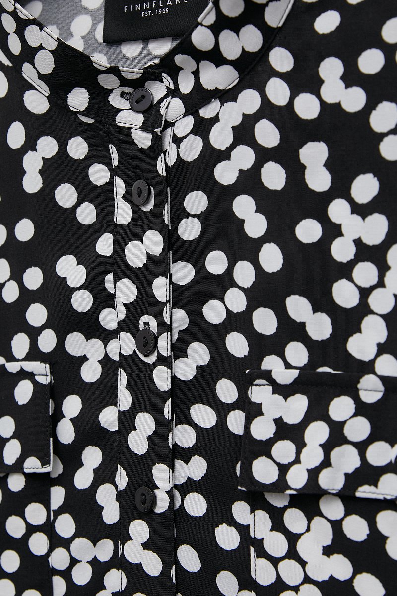 женская рубашка с воротником-стойкой, Модель FSD110168, Фото №6