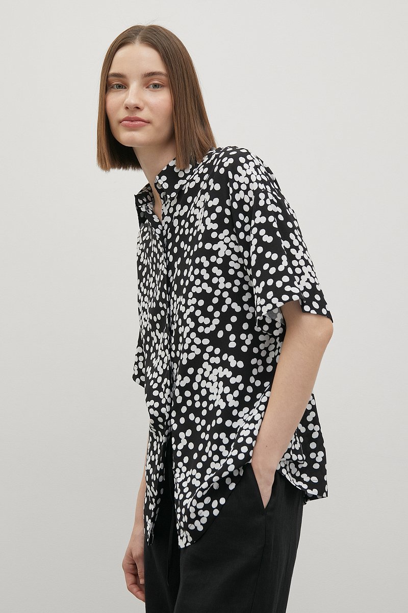 Рубашка женская с отложным воротничком, Модель FSD110169, Фото №4
