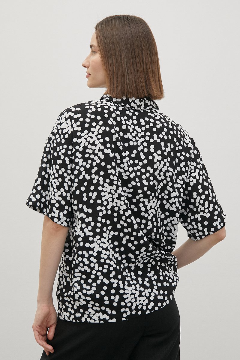 Женская рубашка с отложным воротничком, Модель FSD110169, Фото №5