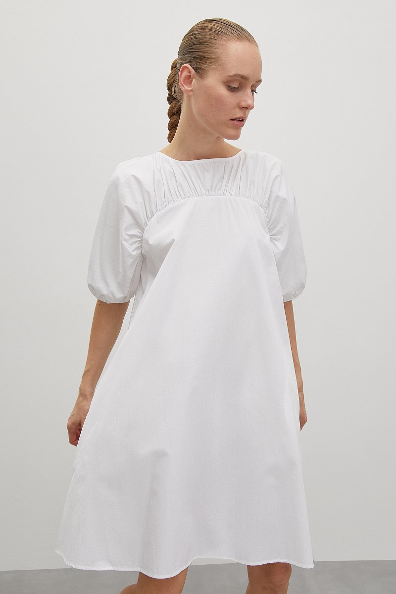 Платье с объемными рукавами, Модель FSD11087, Фото №4