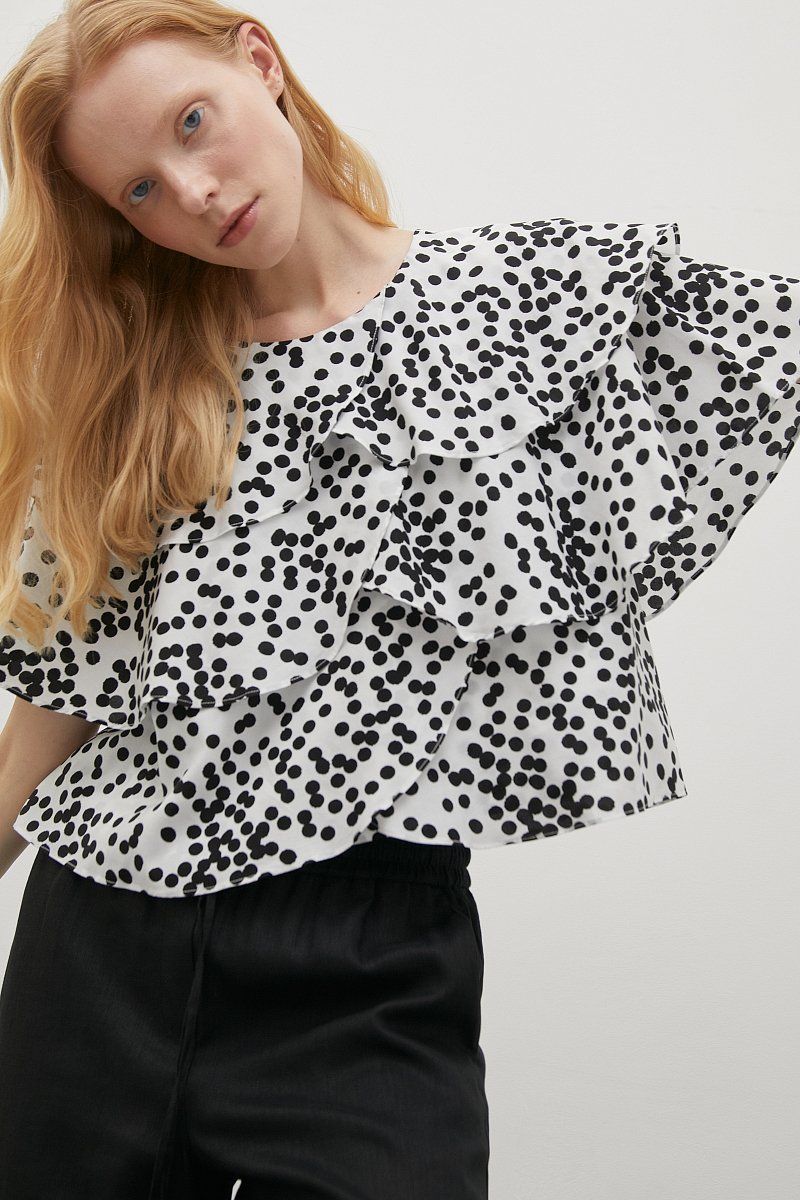 Блузка с абстрактным принтом, Модель FSD110161, Фото №3