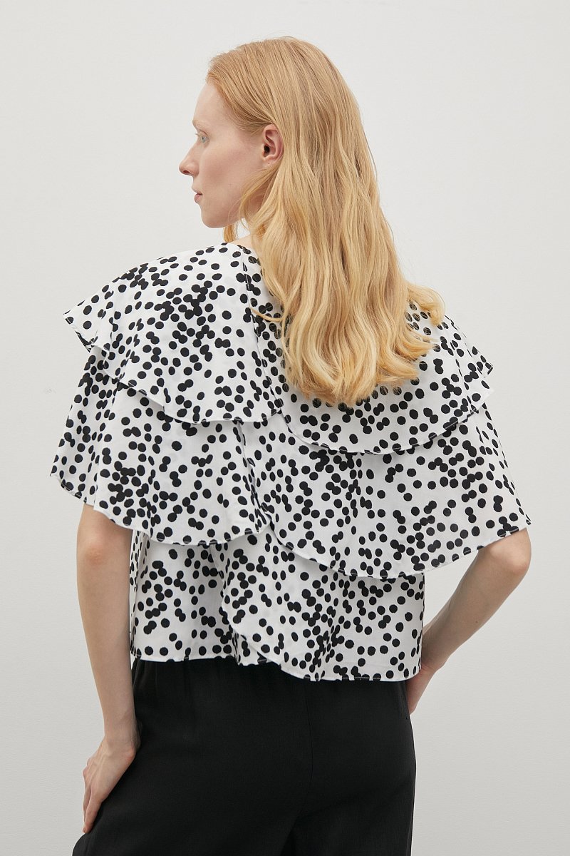 Блузка с абстрактным принтом, Модель FSD110161, Фото №5