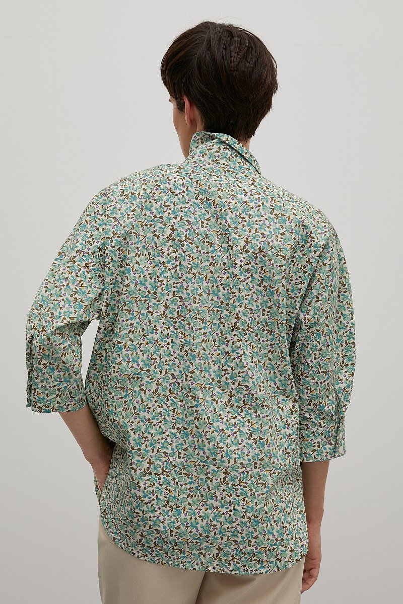 Рубашка с принтом из хлопка, Модель FSD110216, Фото №5