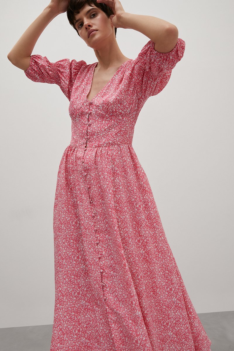 Платье с объемными рукавами, Модель FSD110175, Фото №2