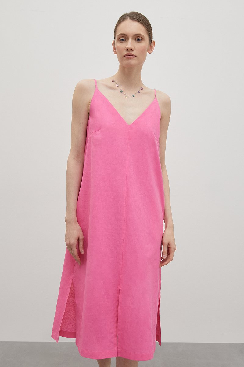 Льняное платье-комбинация, Модель FSD110209, Фото №1