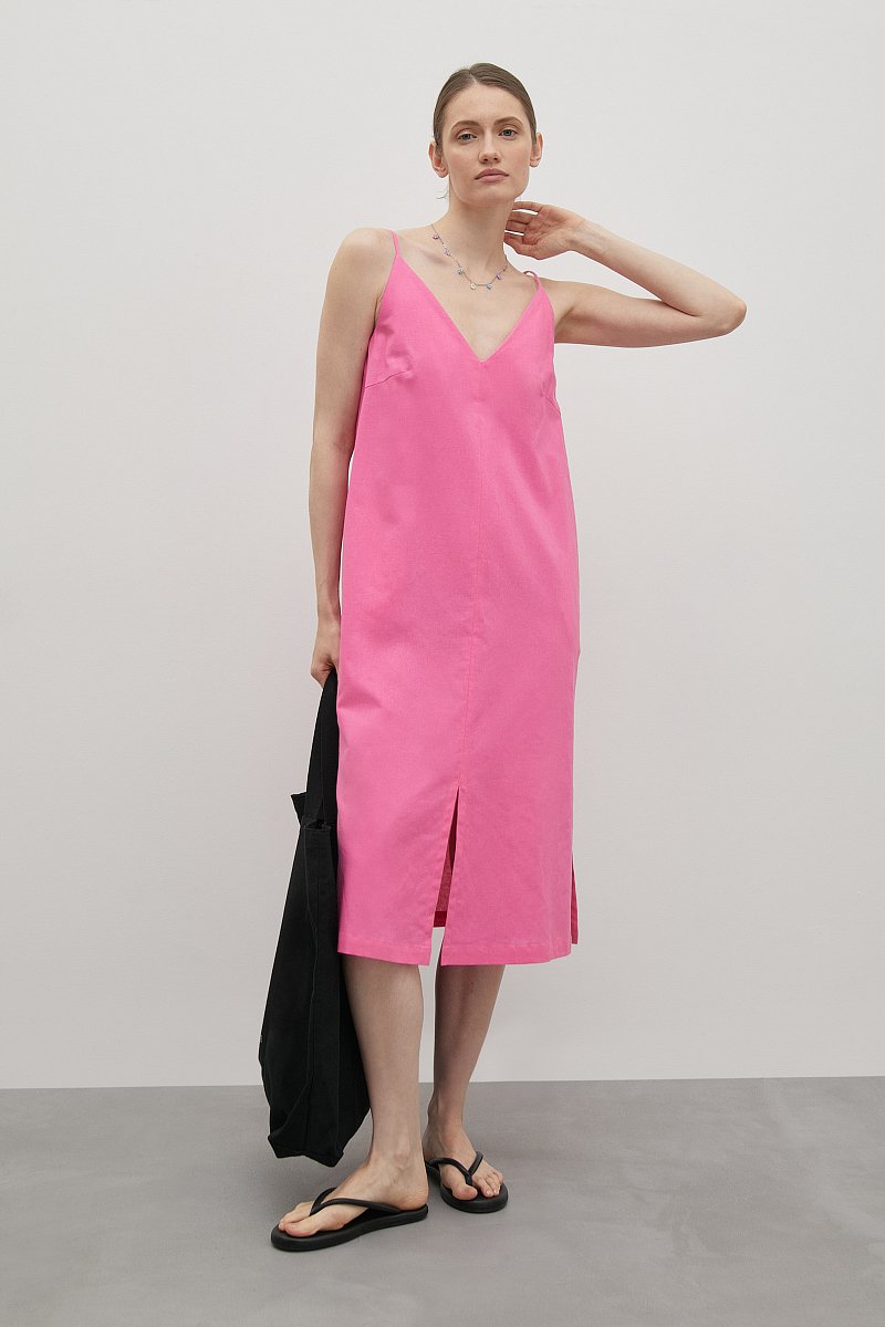 Льняное платье-комбинация, Модель FSD110209, Фото №2